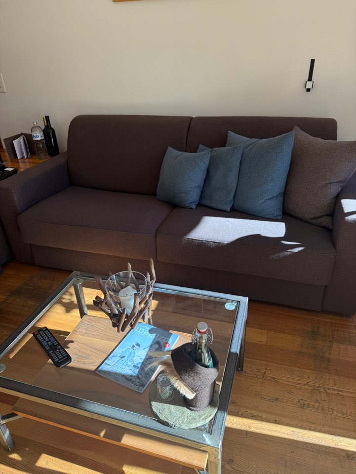 체르마트 스위트네호텔 주르브리겐 스위트룸 넓은 거실과 소파